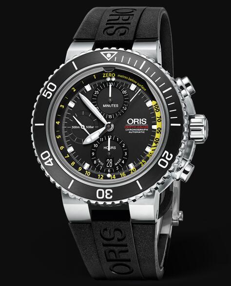 Oris Aquis Depth Gauge Chronograph 48mm 01 774 7708 4154-Set RS Replica Watch